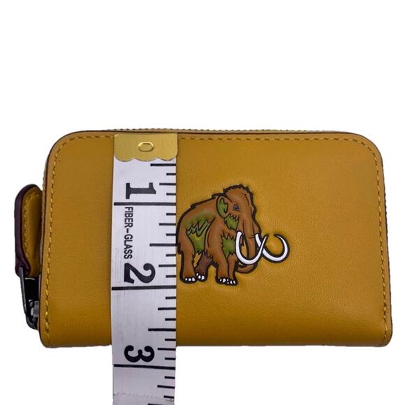 COACH Wolly Mammoth Small Zip Case Cardholder Wallet - Picture 11 of 12